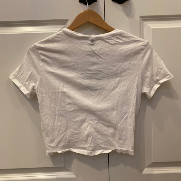 Cute white astrology cropped tshirt - Picture 2 of 2